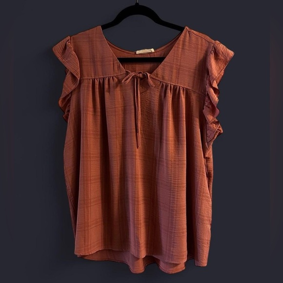 Como Vintage Tops - Mauve Pink Blouse